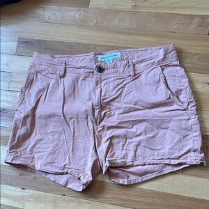 Amazon Essentials Men's Peach Flat Front Shorts 5” inseam